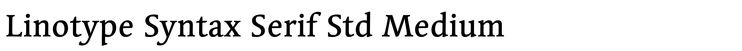 Linotype Syntax Serif Std Medium